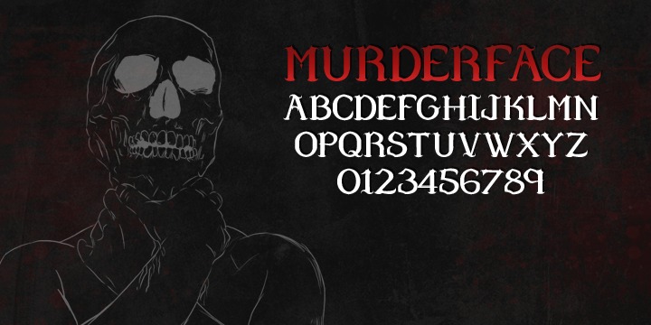 Beispiel einer Murder Face-Schriftart #1